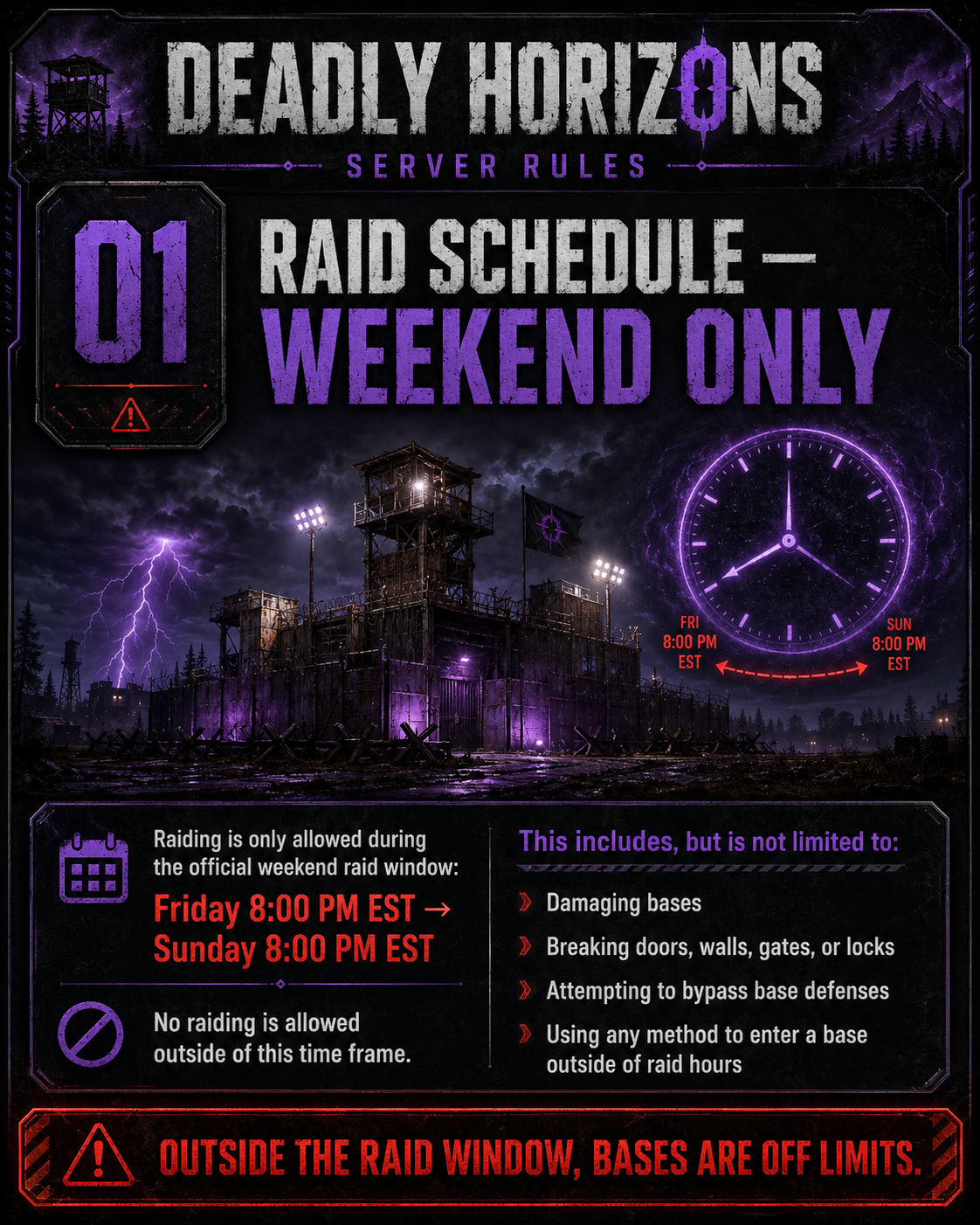 Raid Schedule poster