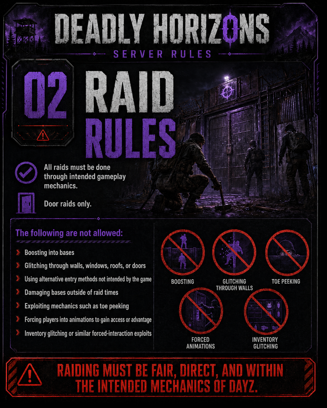 Raid Rules poster
