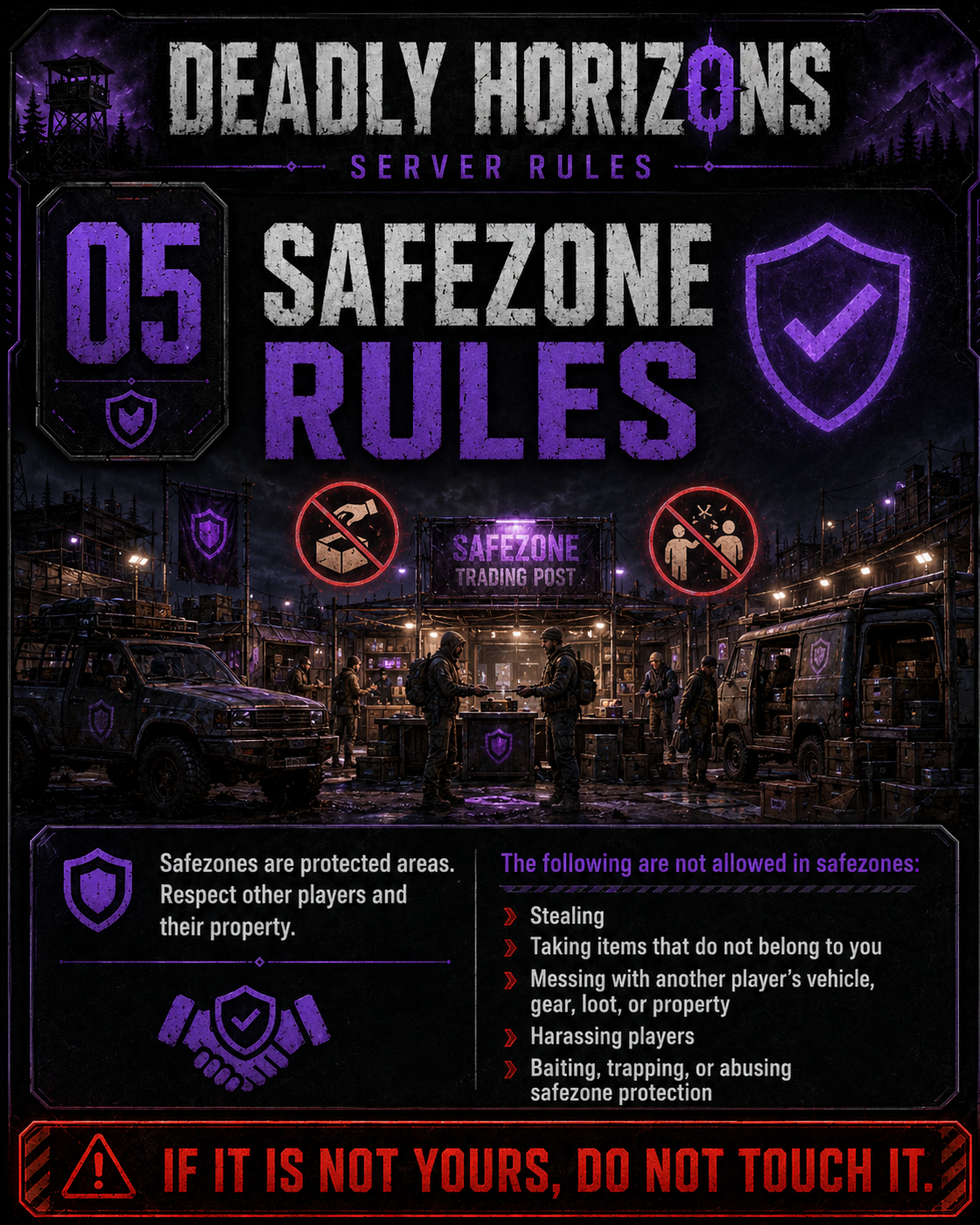 Safezone Rules poster