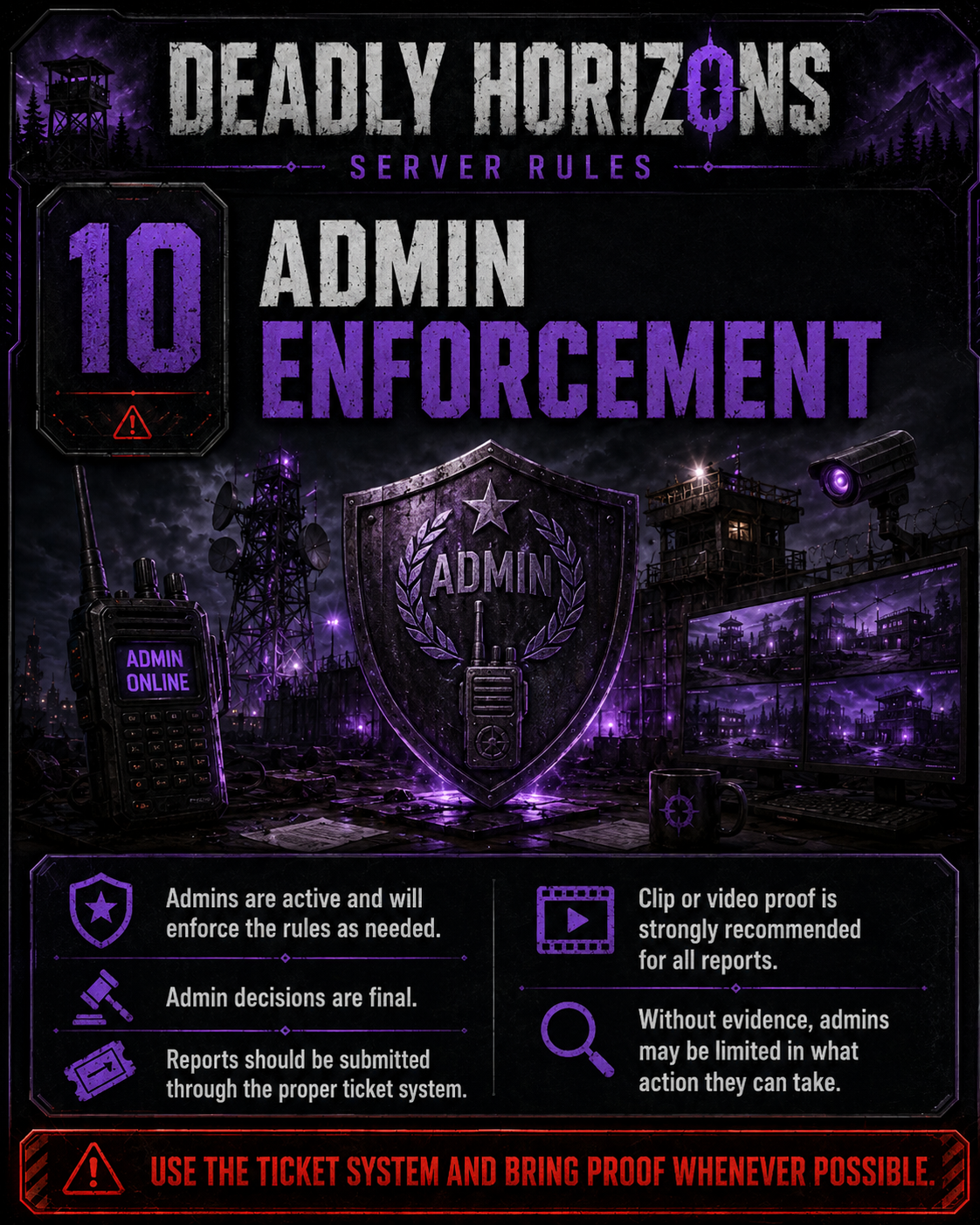 Admin Enforcement poster